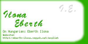 ilona eberth business card